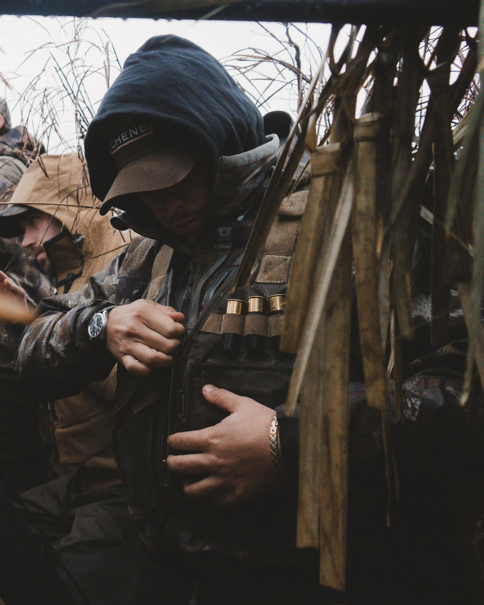 Flooded timber duck hunting on the Mississippi Flyway, Arkansas